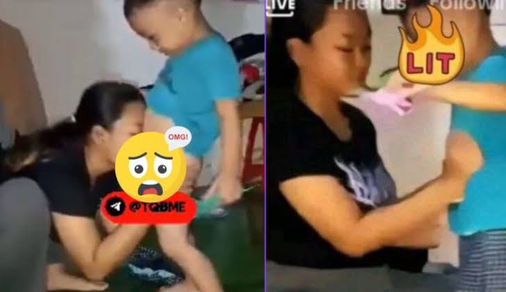 Anak baju biru Original Viral Video Link , ibu baju oren Viral telegram Group Link, Leaked Video ibu dan anak asli full Link