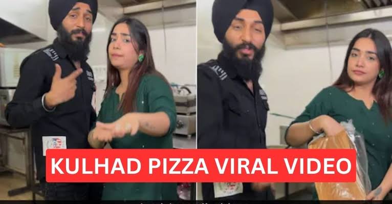 Kulhad Pizza Couple New Viral Video , Kulhad Pizza Couple New Viral video download Link