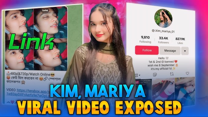 Kim Mariya Original YouTube Viral Video Link , Leak Kim Mariya Private Video Download Link  Kim Mariya Original Telegram Viral Link Video , Kim Mariya Viral Link Video 1. 21 , Tiktoker kim Mariya Leak Original Viral Link Video Watch kim 